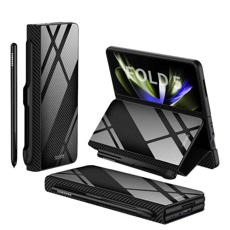 Stødsikker Læderetui til Samsung Galaxy Z Fold 5/4 med Kortholder