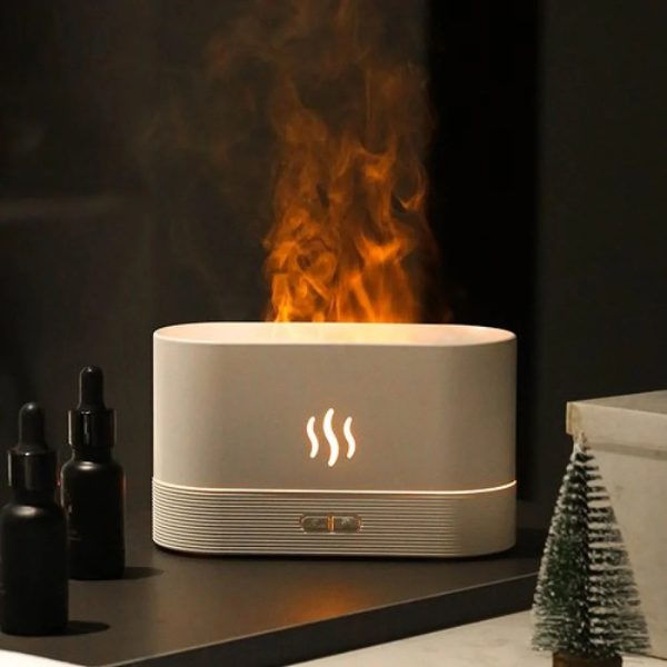 Aroma Diffuser med LED Flammeeffekt og Ultralydsteknologi