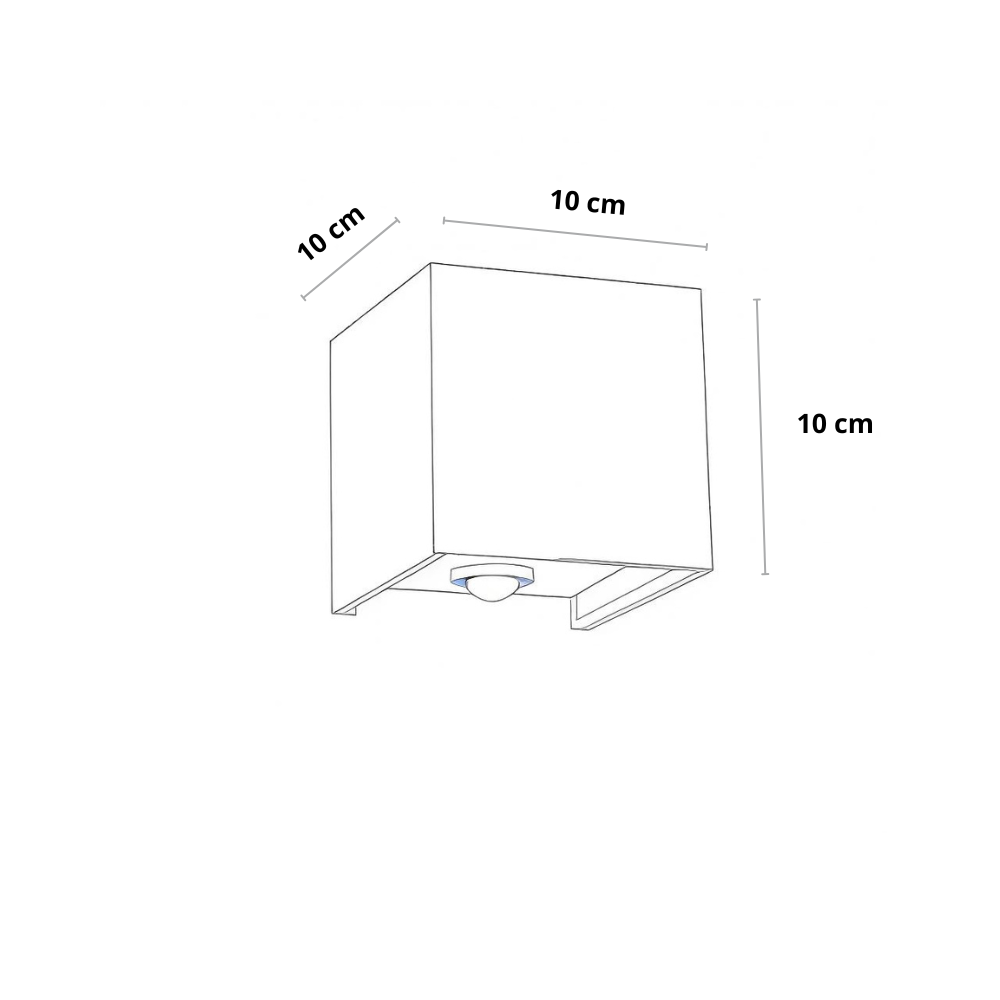 Udendørslampe med Sensor - Energibesparende og Vejrbestandig