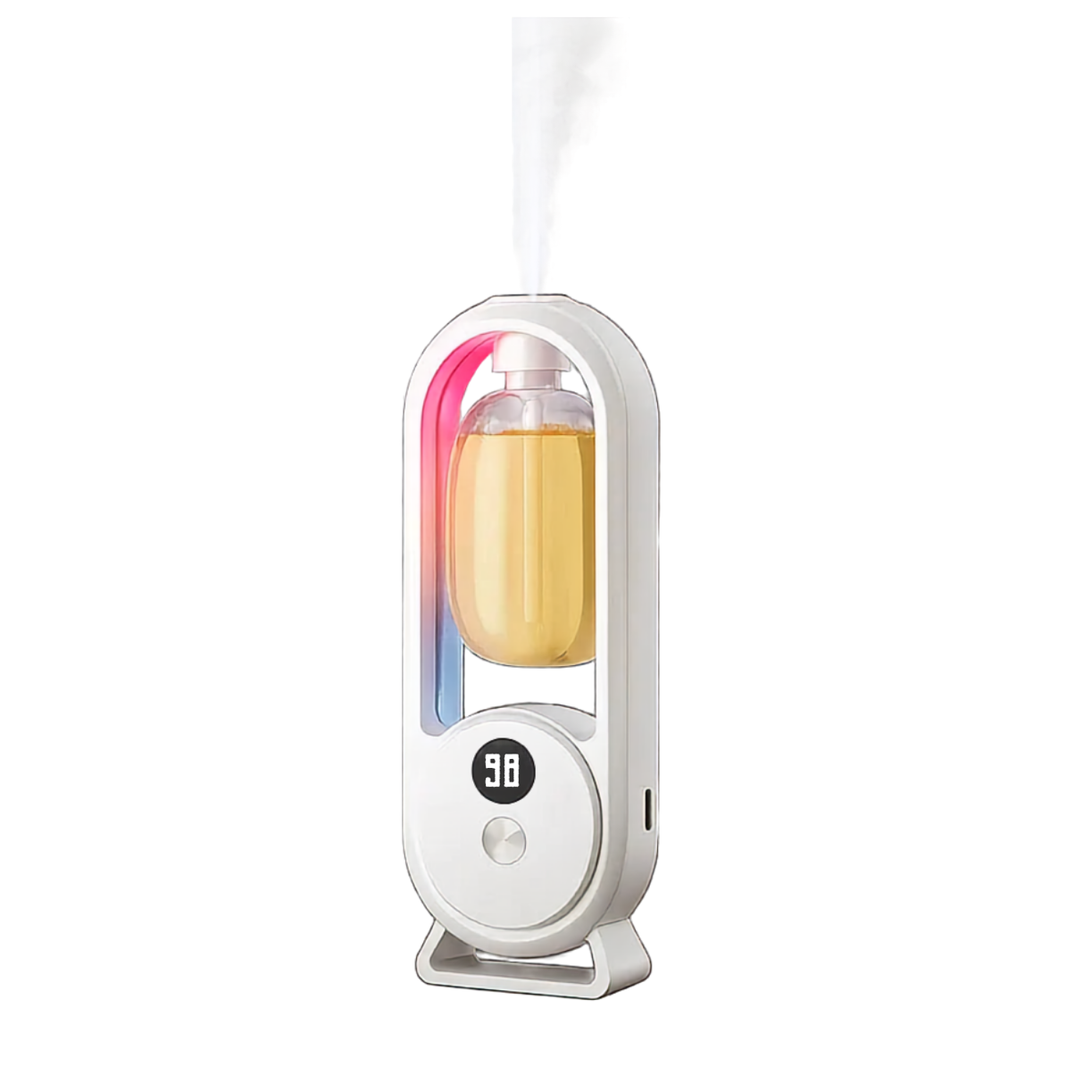 Trådløs aroma diffuser med 5 sprayniveauer, stemningslys og USB-opladning
