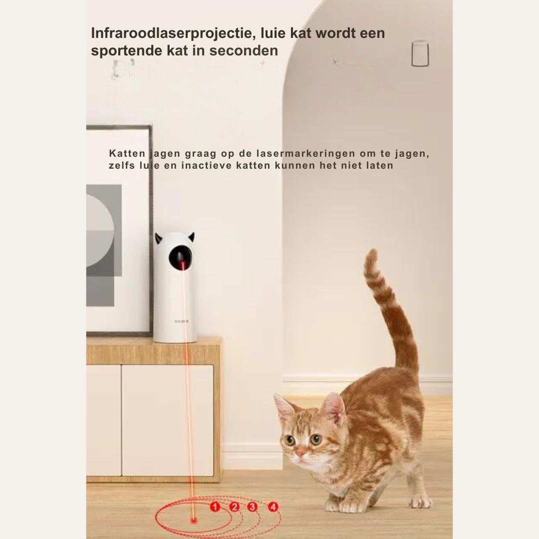 Interaktiv laserleksak till katt – Laserljus-lekmöjlighet