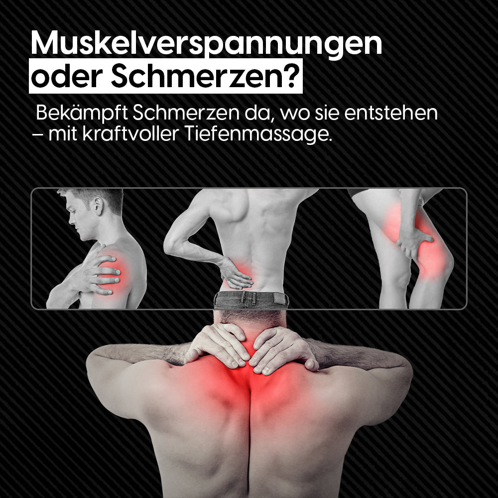 Massagepistol til dybdegående muskelafslapning og fasciebehandling