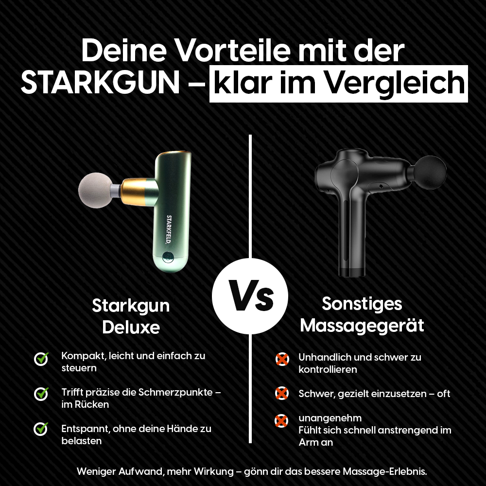 Massagepistol til dybdegående muskelafslapning og fasciebehandling