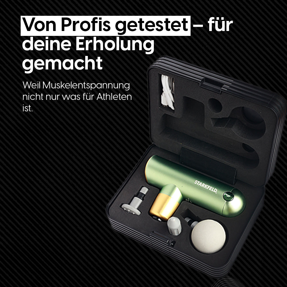 Massagepistol til dybdegående muskelafslapning og fasciebehandling
