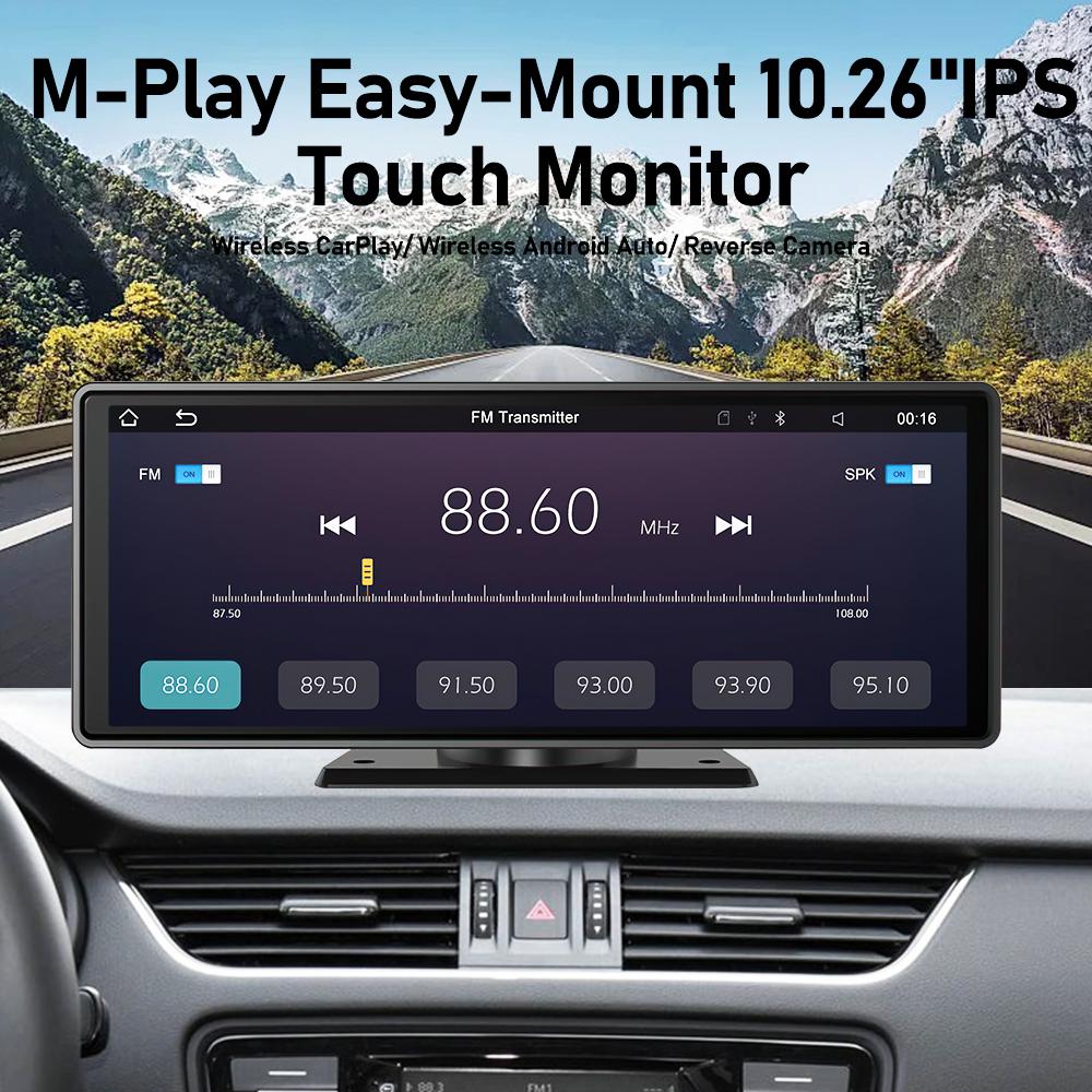 10.26" Multimedieskærm med Trådløs CarPlay & Bluetooth