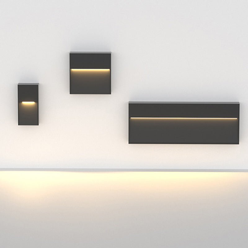 Kvadratisk Utomhus LED-Vägglampa - Slitstark & Energioptimerad