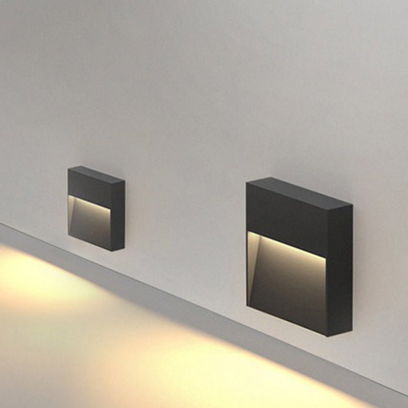 Kvadratisk Utomhus LED-Vägglampa - Slitstark & Energioptimerad