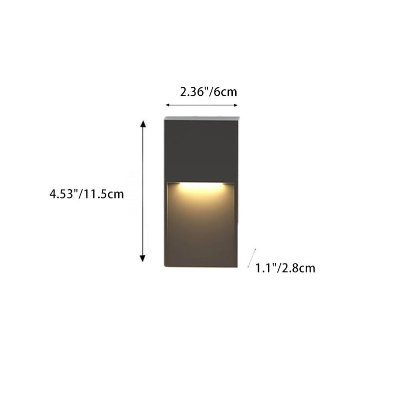Kvadratisk Utomhus LED-Vägglampa - Slitstark & Energioptimerad