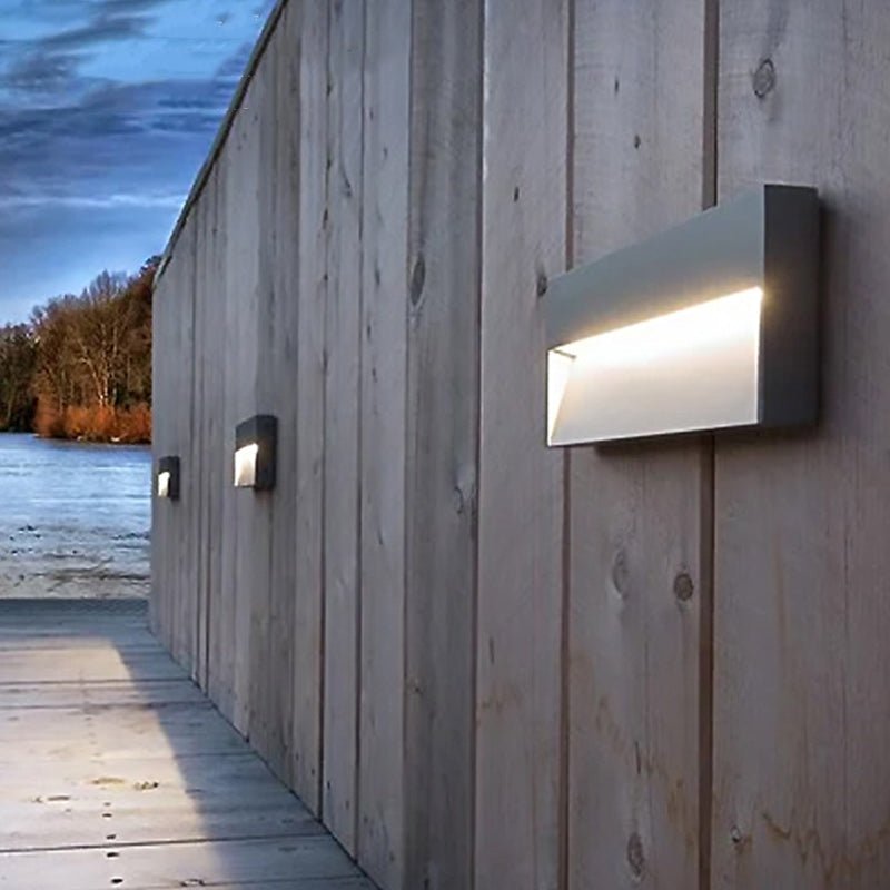Kvadratisk Utomhus LED-Vägglampa - Slitstark & Energioptimerad