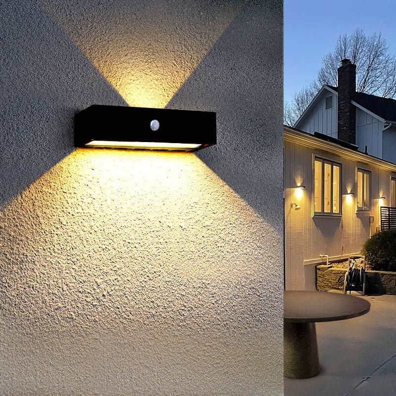 Solcells-LED-vägglampa – Snygg Belysning utan Strömförbrukning