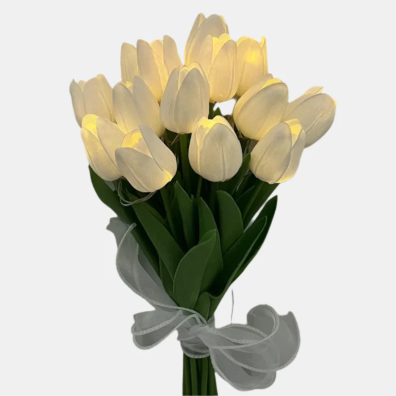 Tulipan LED Natlampe - Bærbar Hyggebelysning til Hjemmet