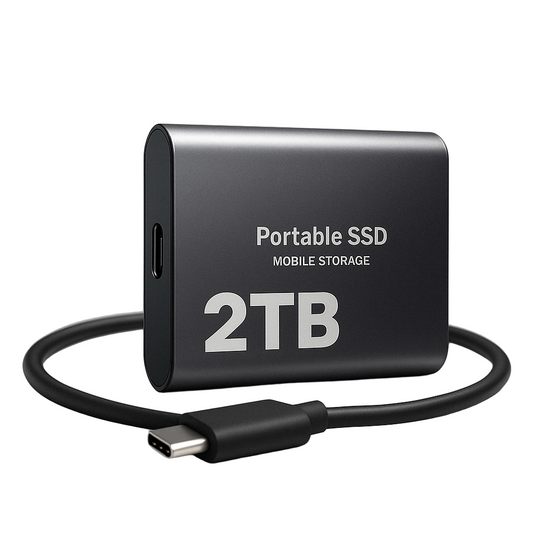 Extern USB-C SSD med blixtsnabb lagring 1050MB/s