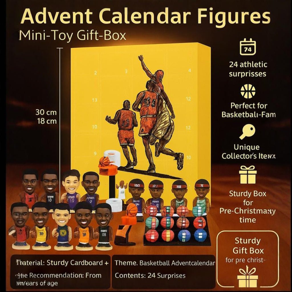 Adventskalender med Mini Basketball Legetøj - Perfekt til Fans