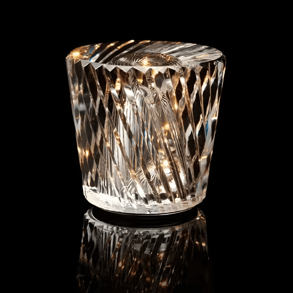 Trådløs LED Krystal Bordlampe - Elegant og Kabel-fri Belysning