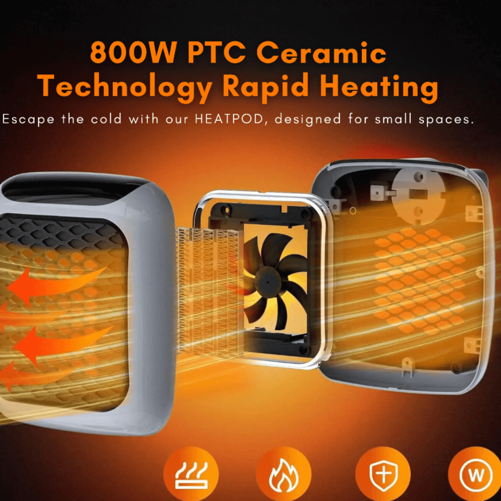 Væghængt Keramisk Varmeblæser - Hurtig og Energivenlig Varmeløsning