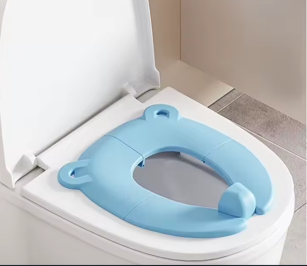 Bärbar hopfällbar barntoalettsits - Trygg & Hygienisk