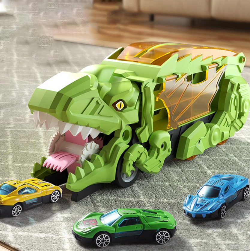 Biltransport med dinosaurdesign – kul och lärorikt i ett