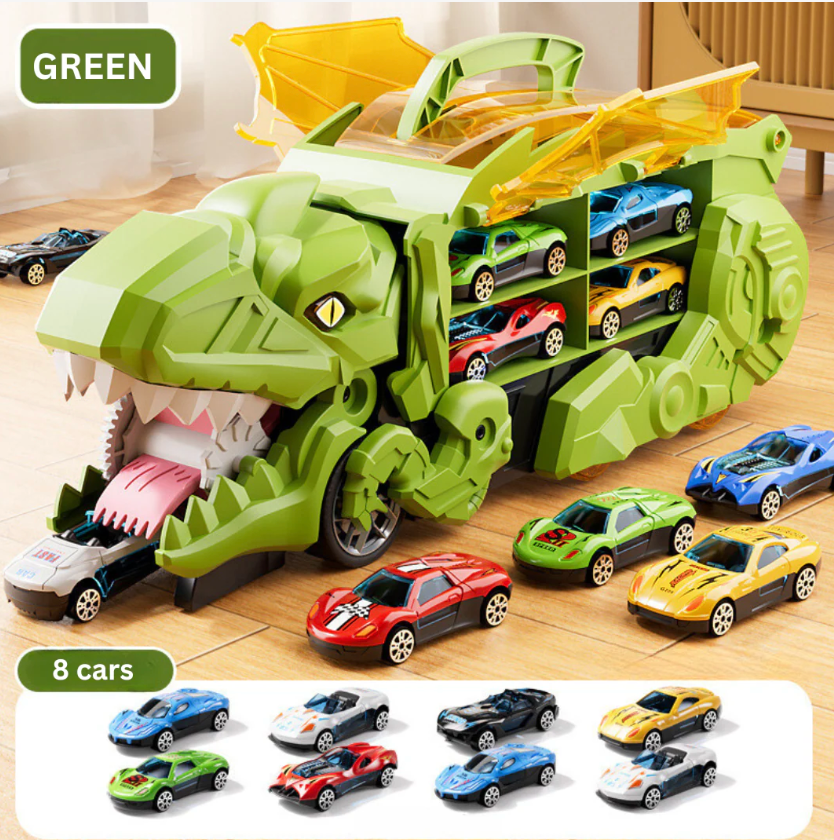 Biltransport med dinosaurdesign – kul och lärorikt i ett