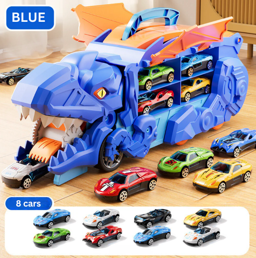 Biltransport med dinosaurdesign – kul och lärorikt i ett