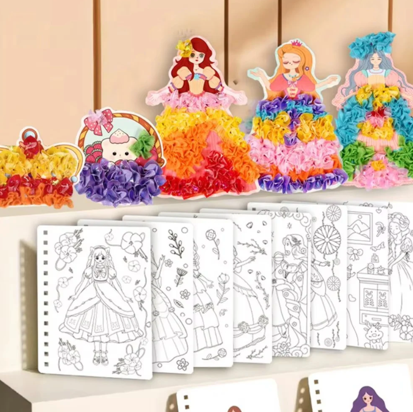 Kreativ prinsessdesignstudio för barns fantasi