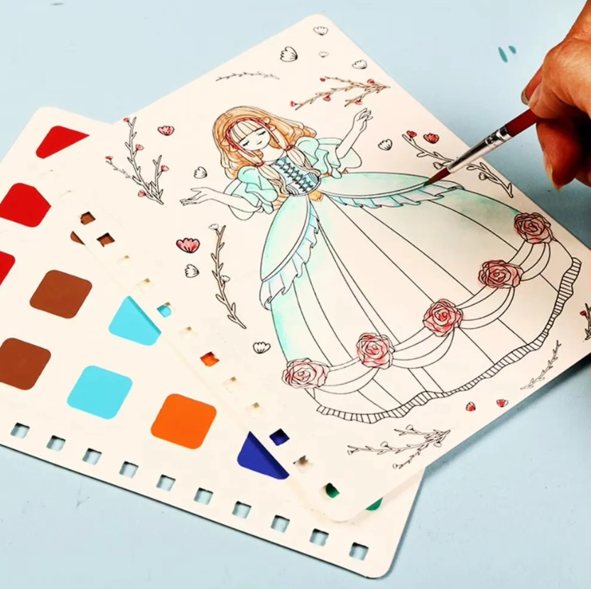 Kreativ prinsessdesignstudio för barns fantasi