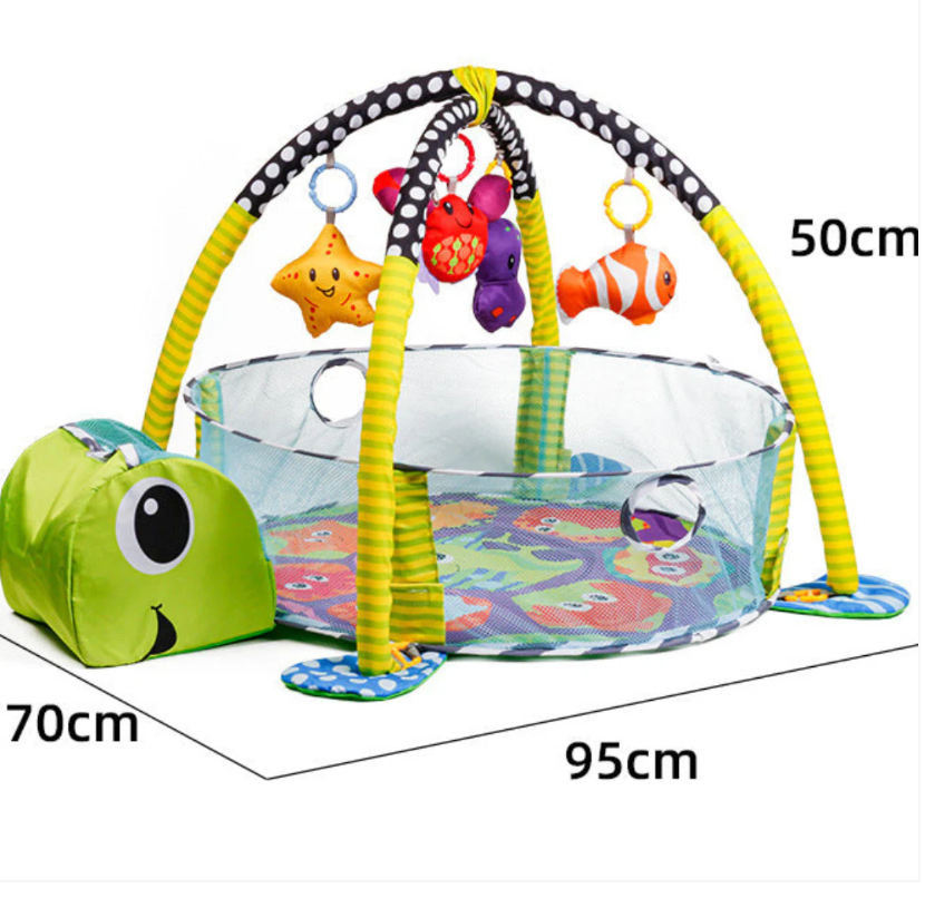 Babyaktivitetscenter med 360° rotation och säker komfort