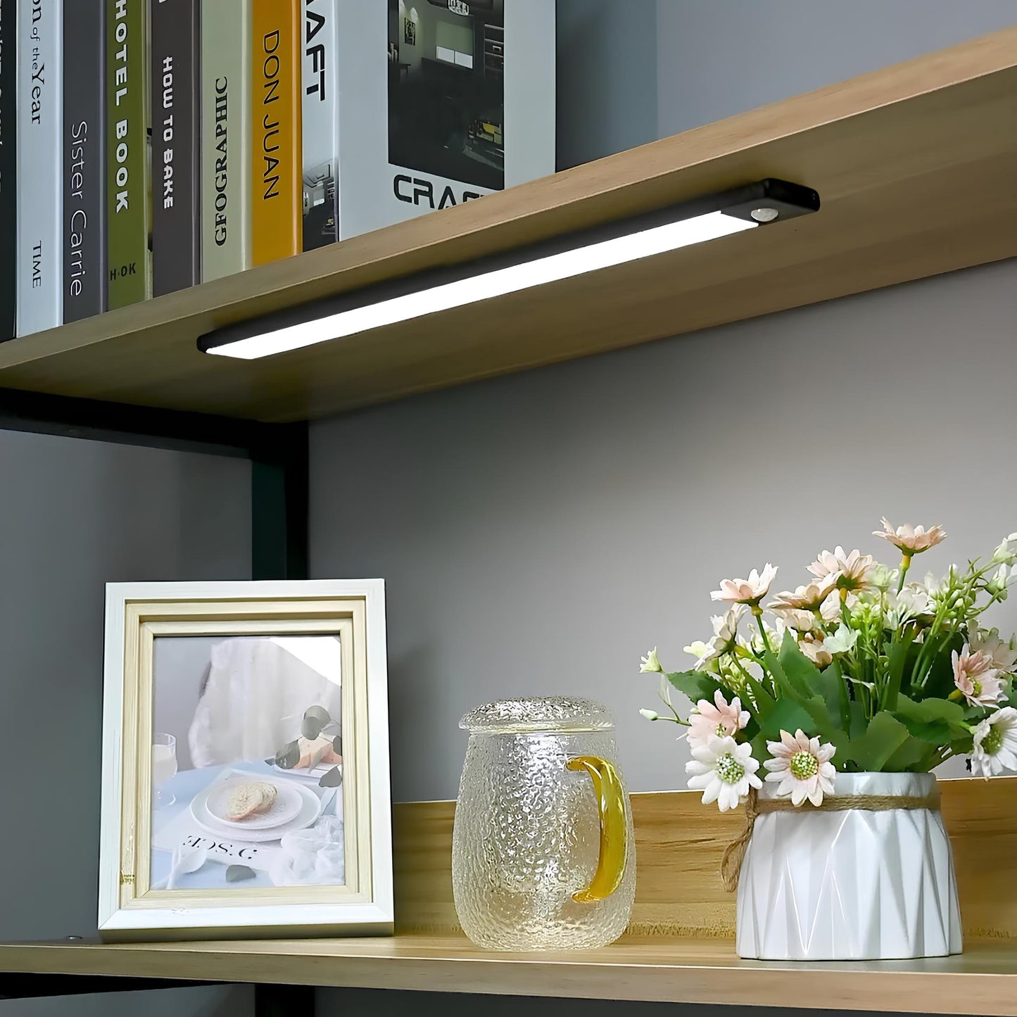 LED Væglampe med Bevægelsessensor og Genopladelig USB