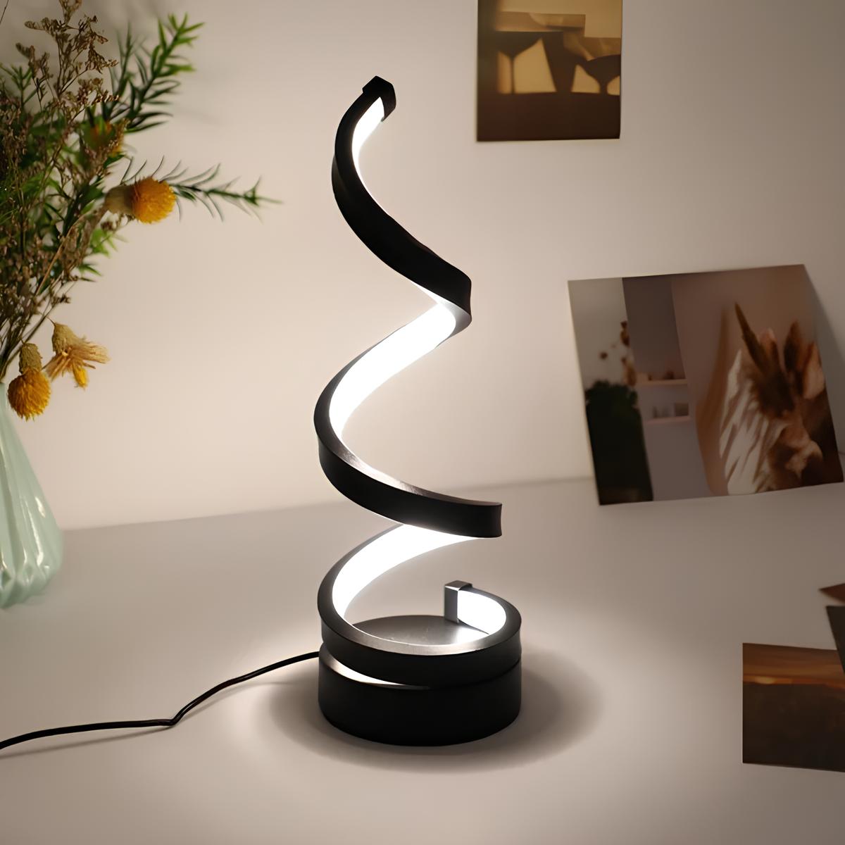 Elegant LED-bordslampa med justerbar ljusstyrka och design