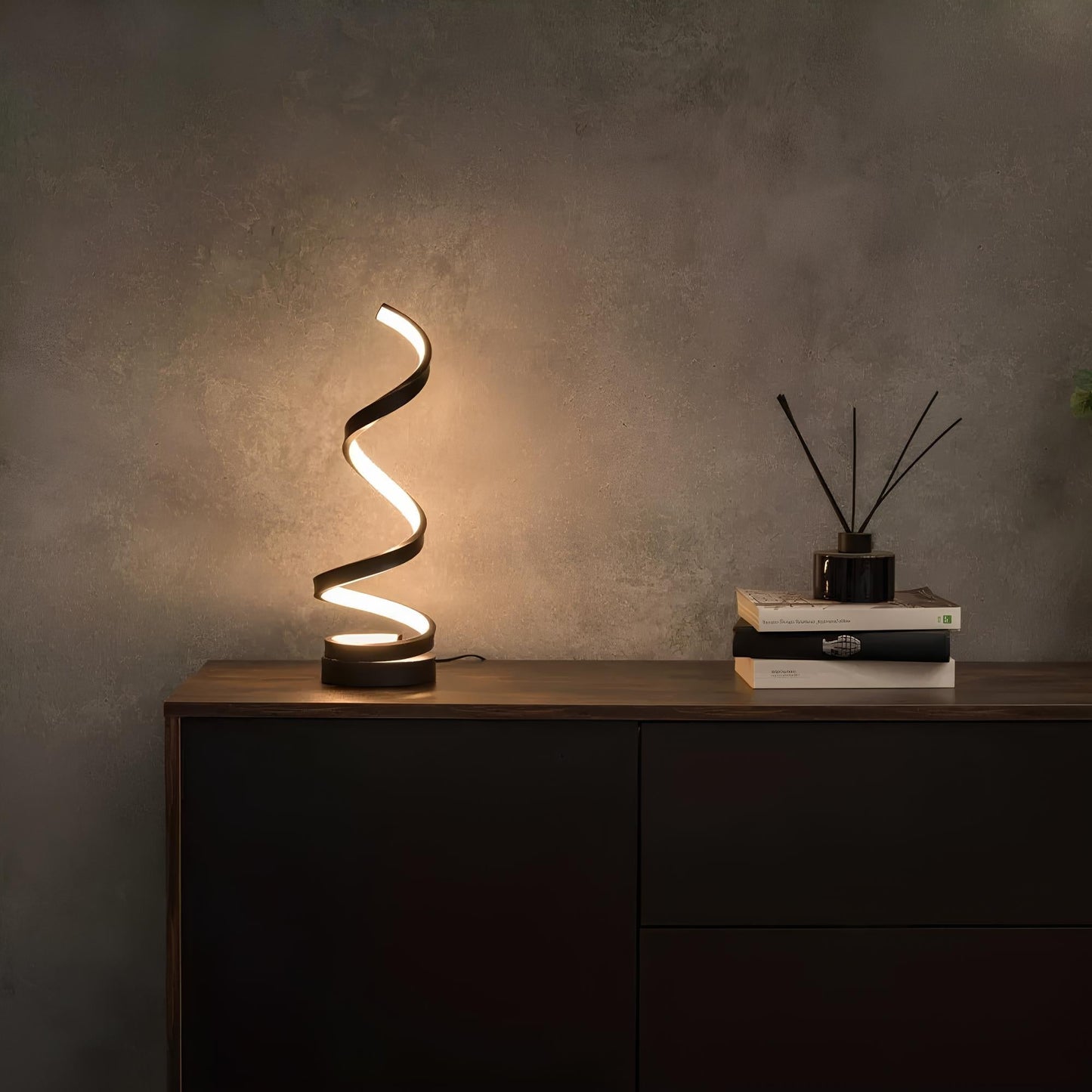 Elegant LED-bordslampa med justerbar ljusstyrka och design