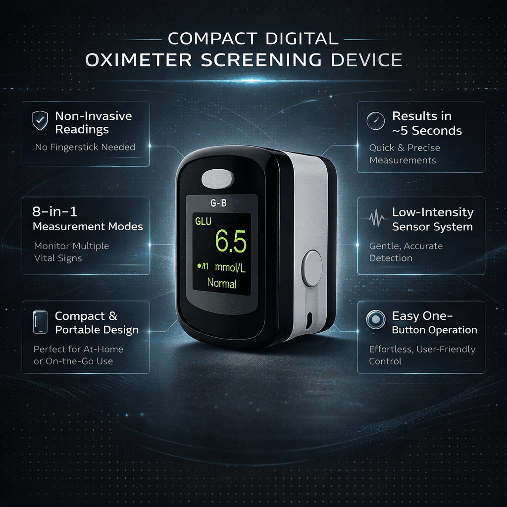 Bærbar Oximeter Monitor – Hurtig og Nøjagtig Sundhedstjek