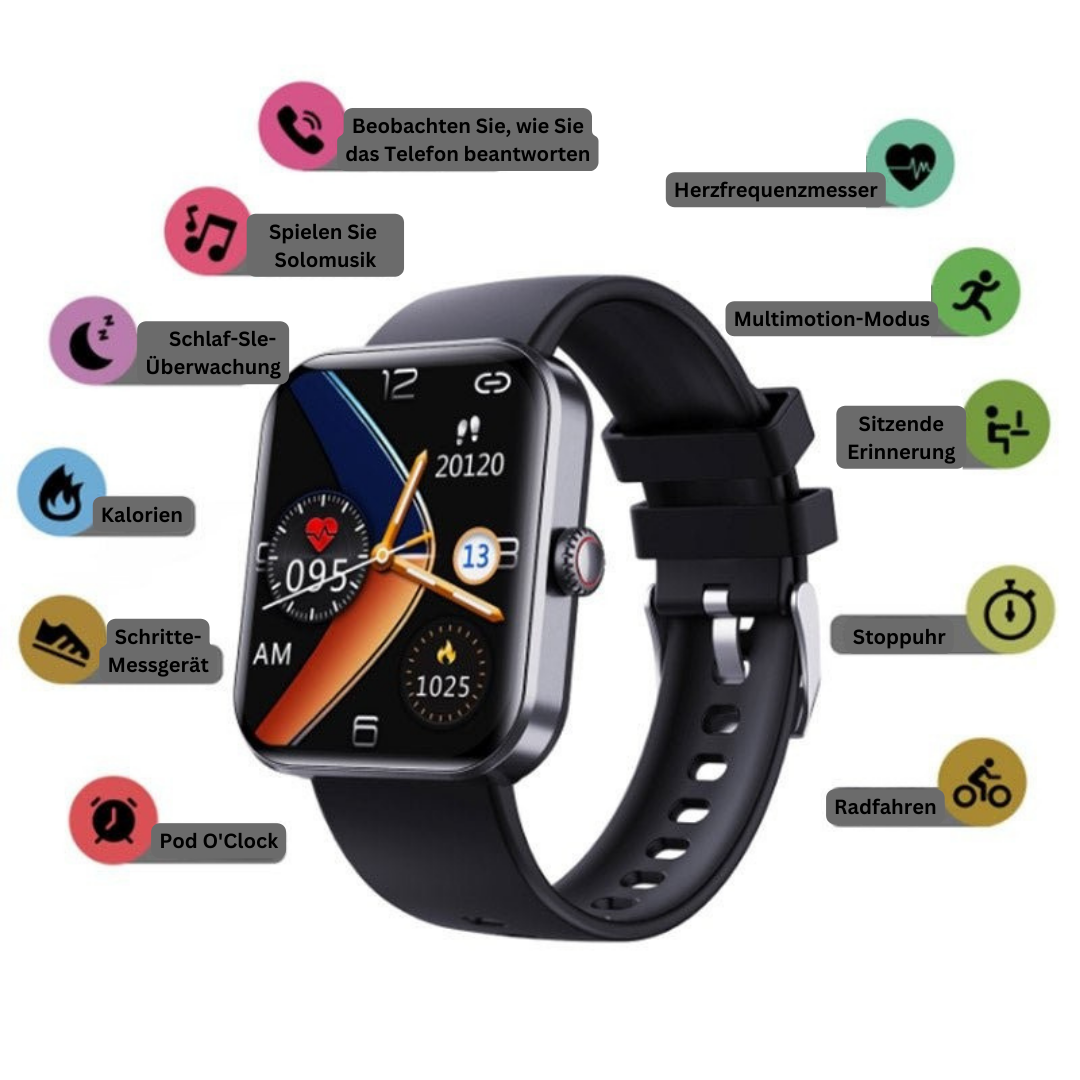 Avanceret Glucoseur Smartwatch med Øjeblikkelig Sundhedsindsigt