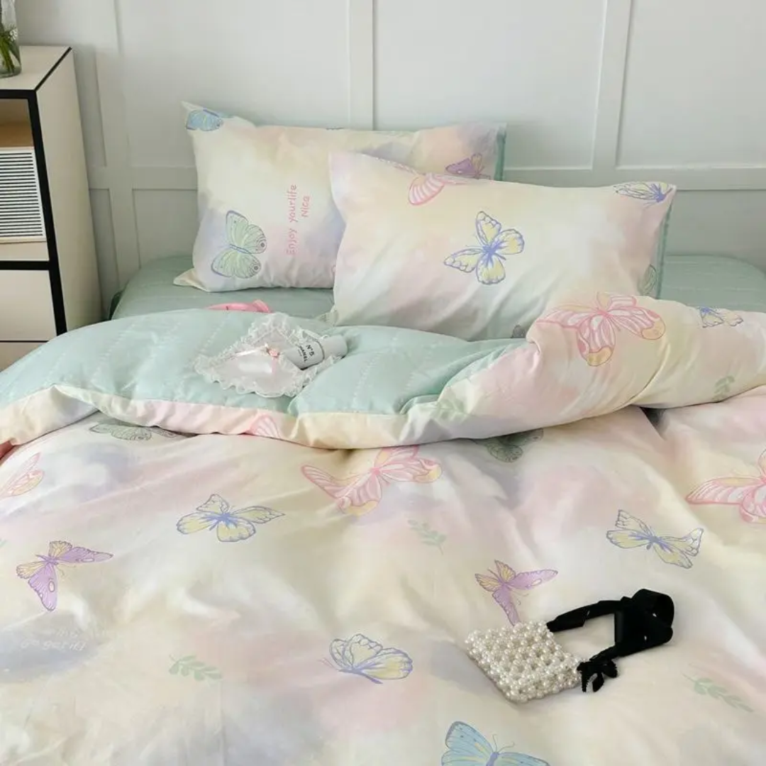 Blomstret Sengetøjssæt i Mikrofiber – Naturinspiration til Soveværelset