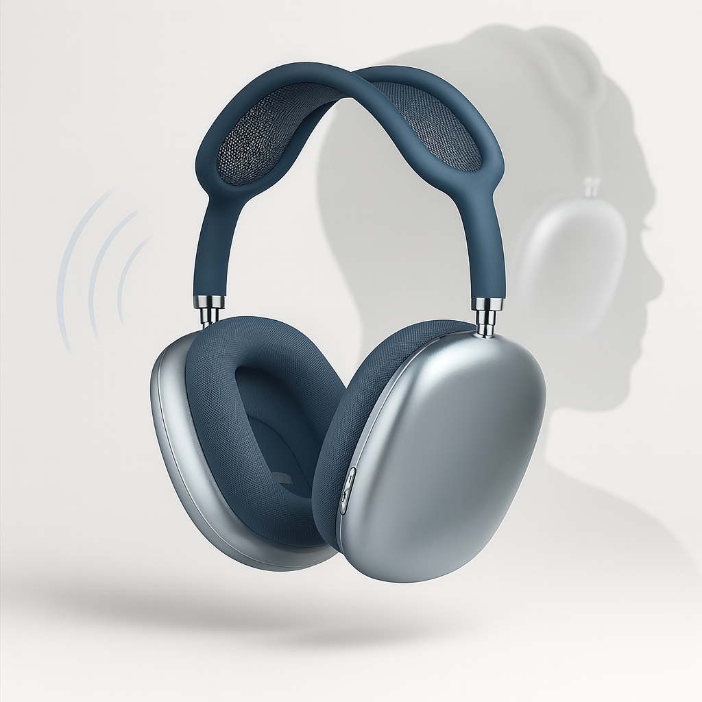 Trådlösa over-ear-hörlurar med brusreducering och bekväm passform