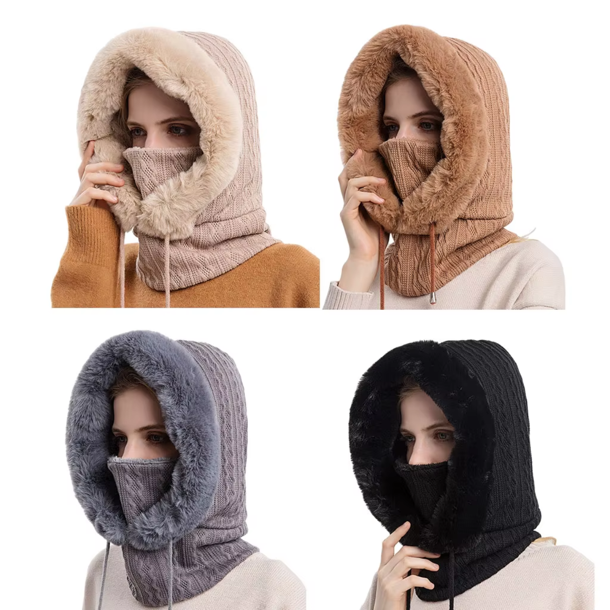 Multifunktionel Vinterhue, Tørklæde og Maske – Hold Varme