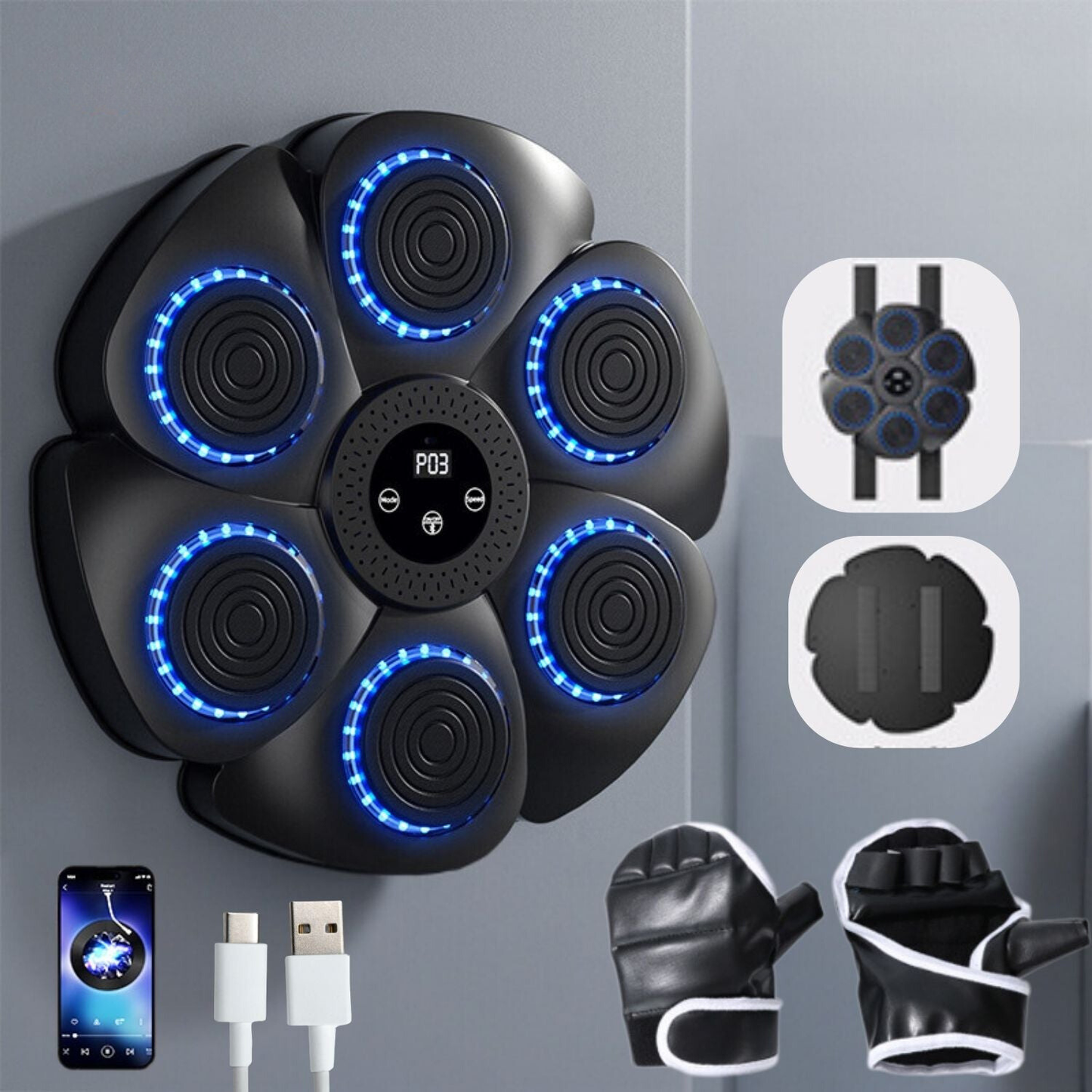 Interaktiv Boxetræner med Bluetooth til Hjemmet
