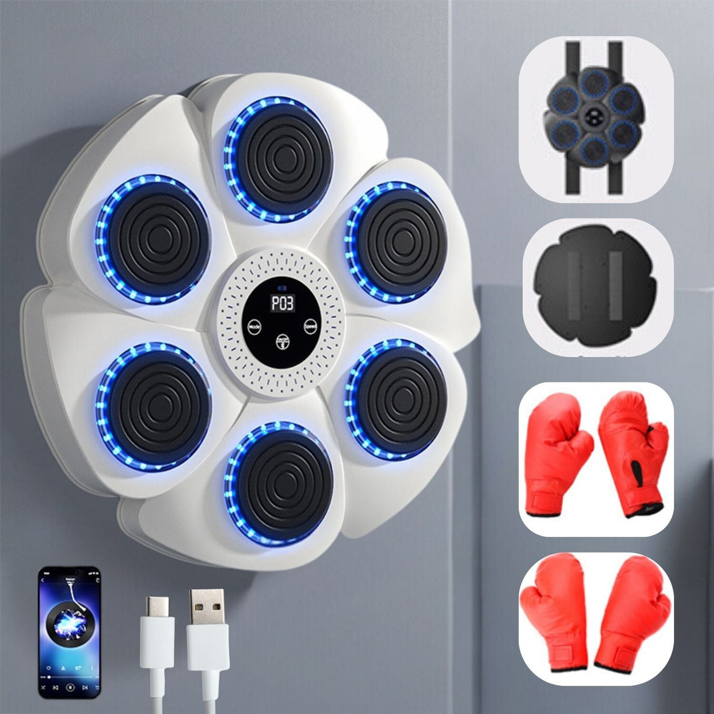 Interaktiv Boxetræner med Bluetooth til Hjemmet