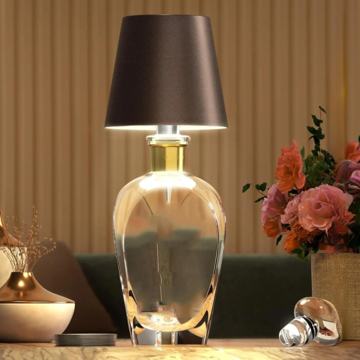 Elegant Genopladelig Bordlampe med Touch & Lang Batteritid