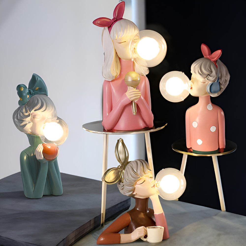 BubbleFairies Bordslampa – Sagolik belysning med seriefigurer