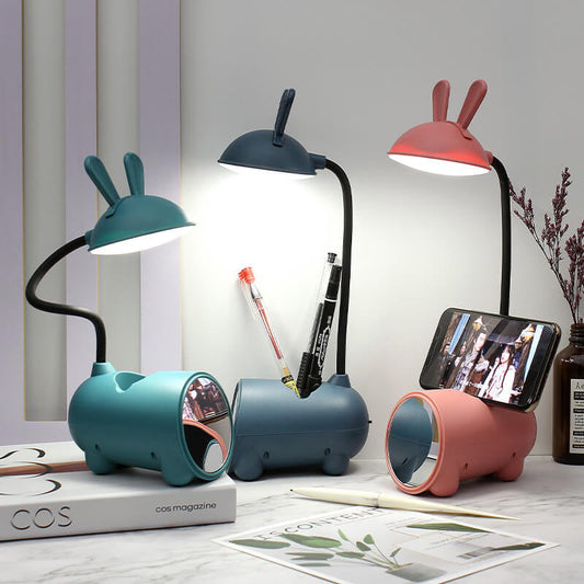 Legende LED-lampe med USB-oplader og blyantholder