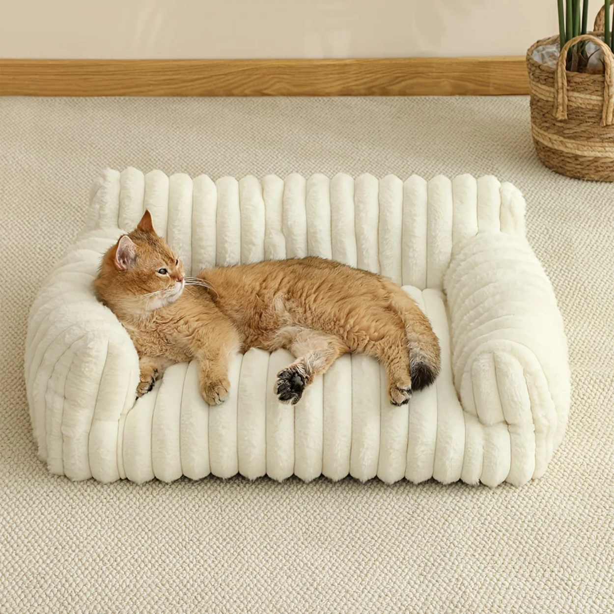 Luksuriøs og Støttende Katte Sofa til Ultimativ Komfort