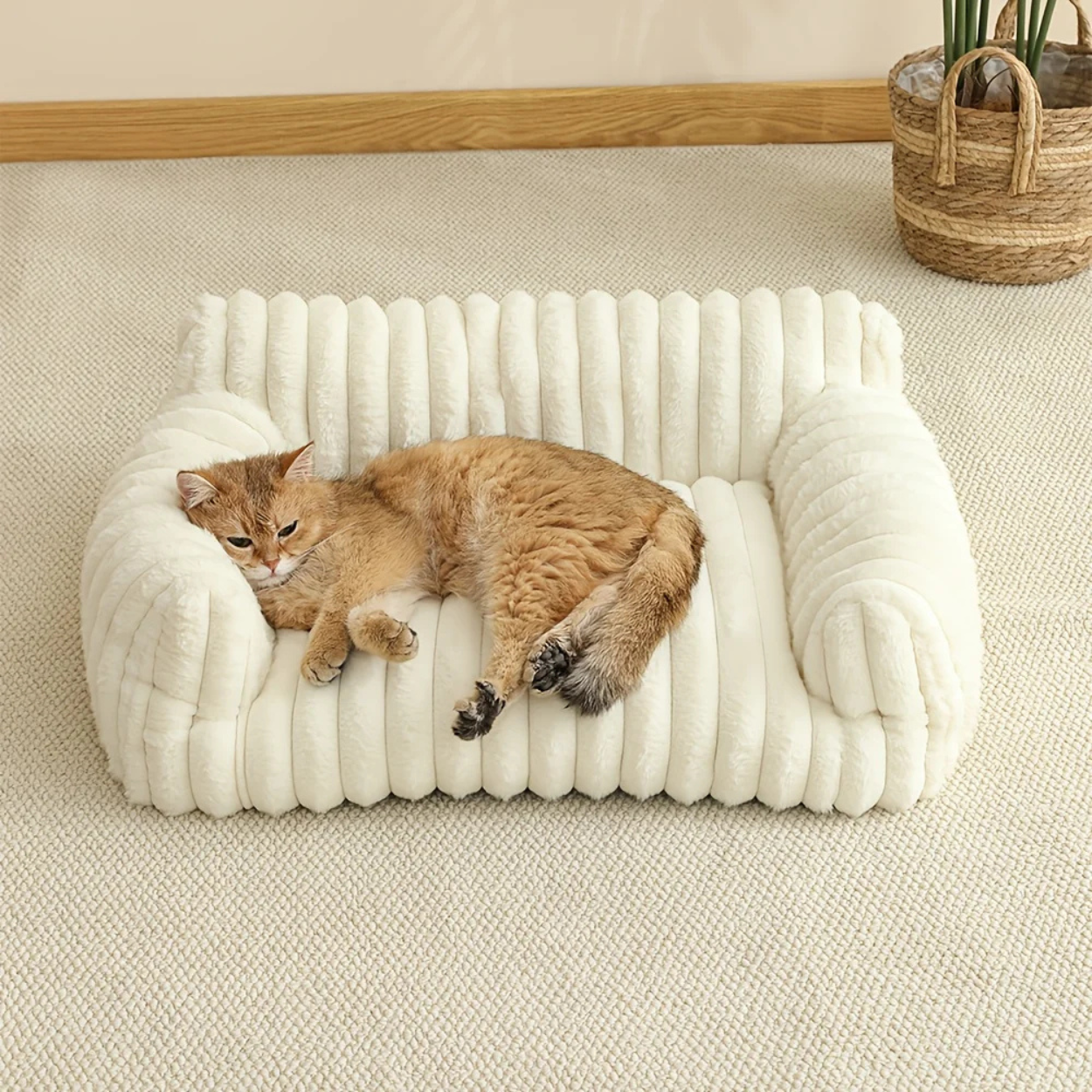 Luksuriøs og Støttende Katte Sofa til Ultimativ Komfort