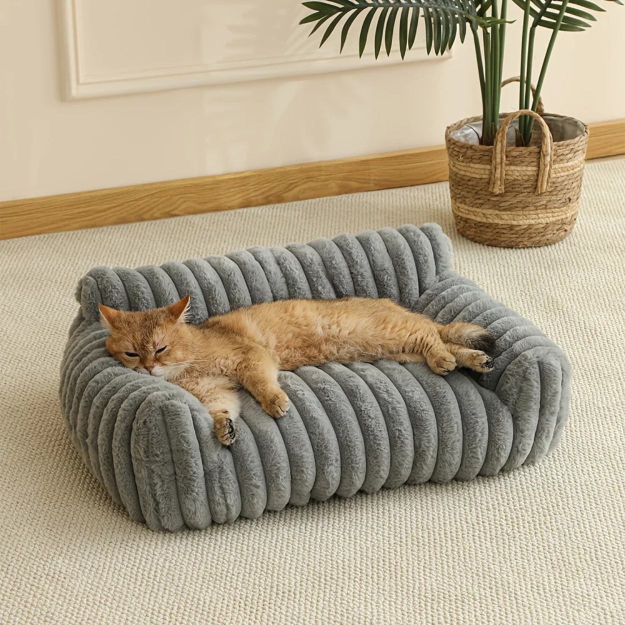 Luksuriøs og Støttende Katte Sofa til Ultimativ Komfort