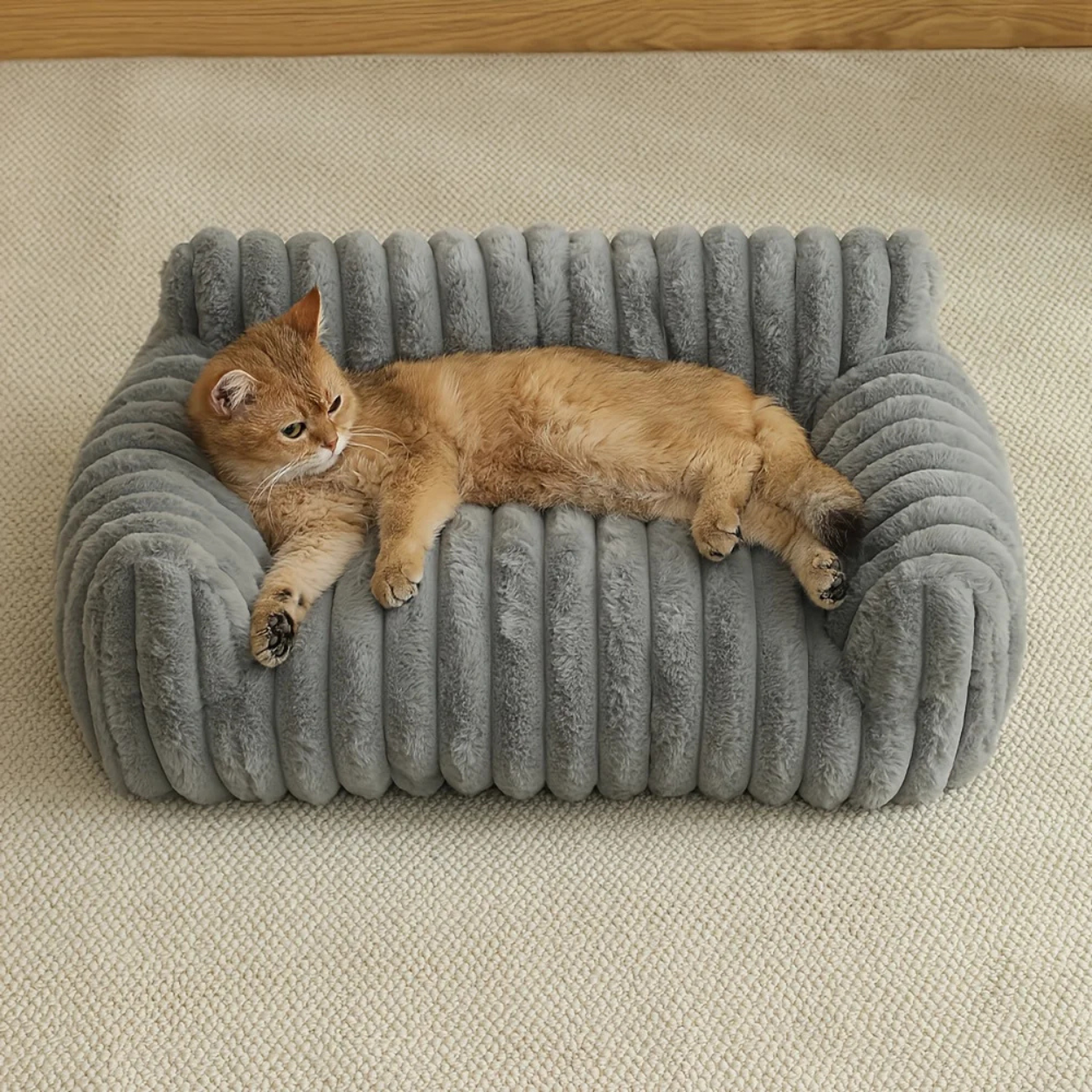 Luksuriøs og Støttende Katte Sofa til Ultimativ Komfort