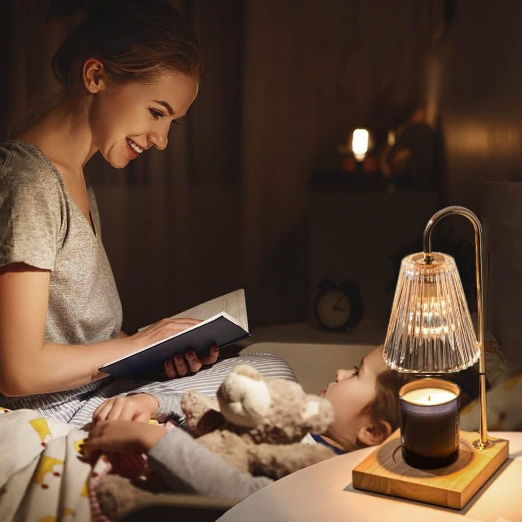 Elektrisk Duftlampe med Justerbart Lys og Sikker Voksopvarmning