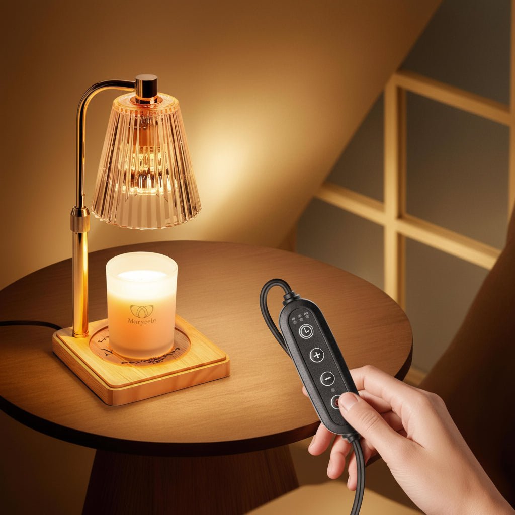 Elektrisk Duftlampe med Justerbart Lys og Sikker Voksopvarmning
