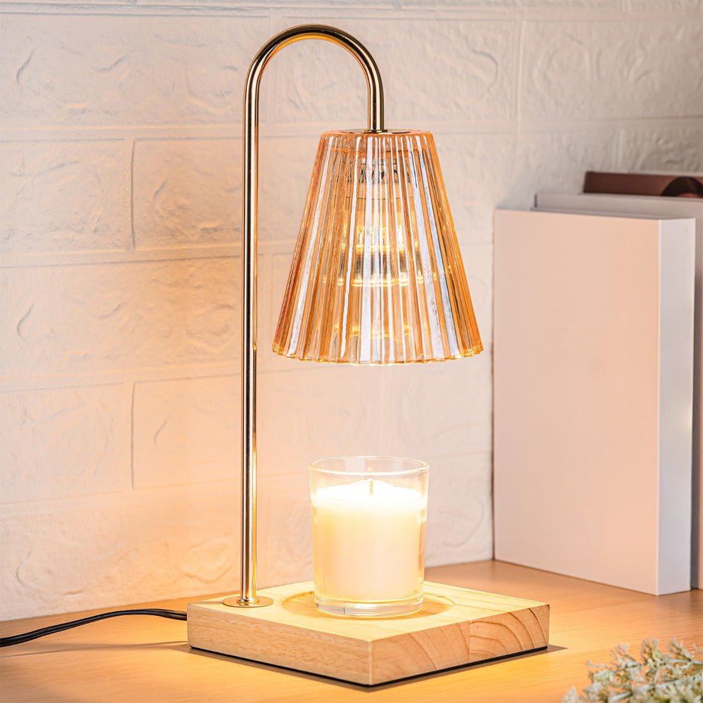 Elektrisk Duftlampe med Justerbart Lys og Sikker Voksopvarmning