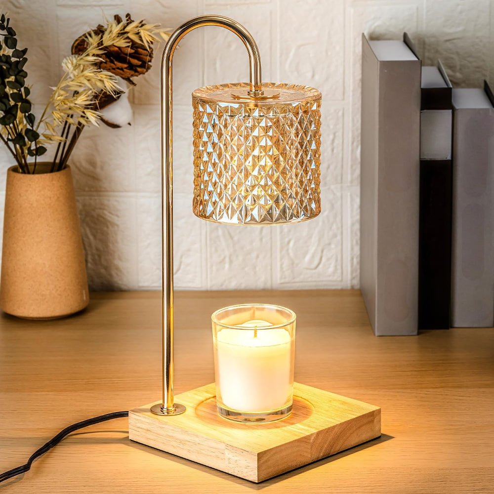Elektrisk Duftlampe med Justerbart Lys og Sikker Voksopvarmning