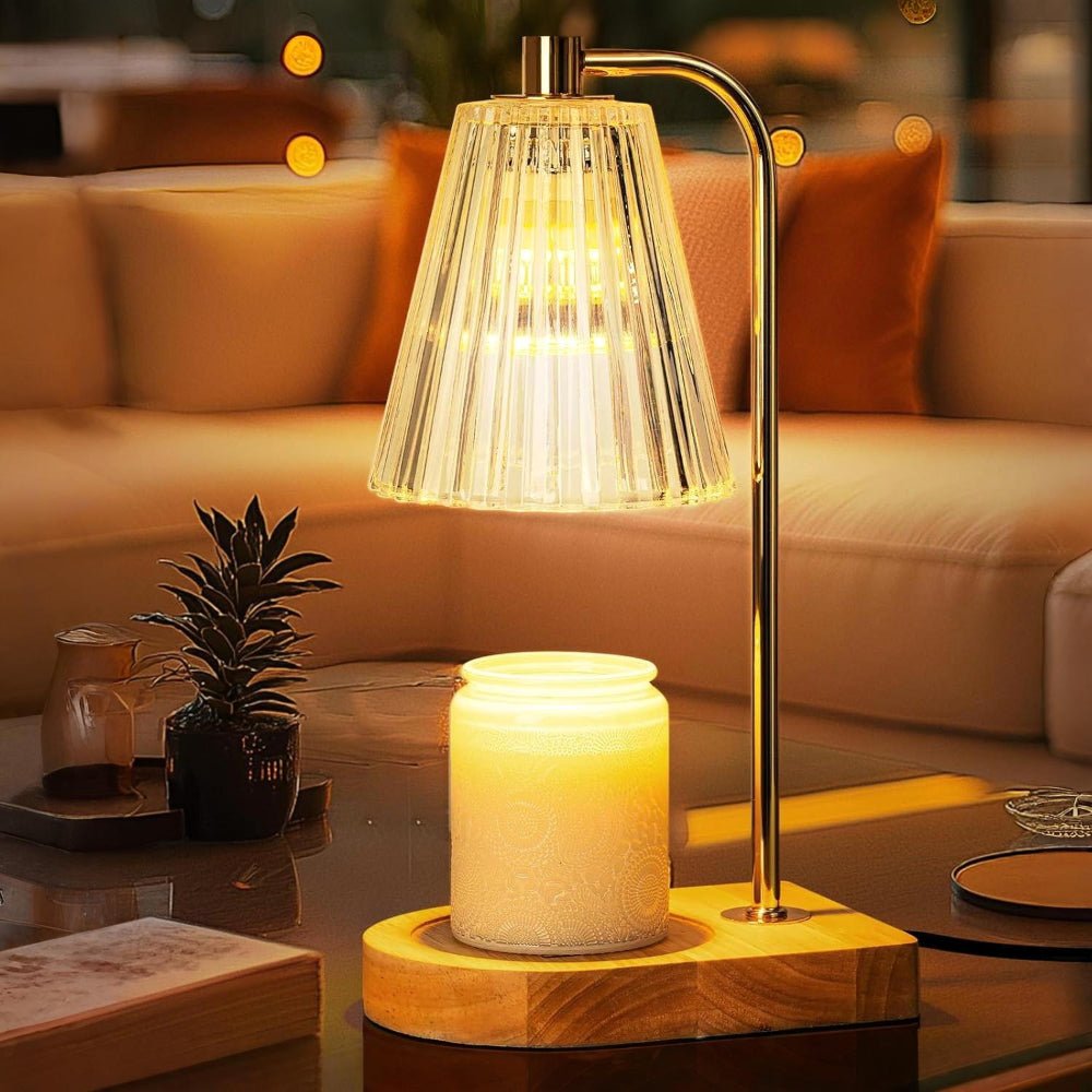Elektrisk Duftlampe med Justerbart Lys og Sikker Voksopvarmning
