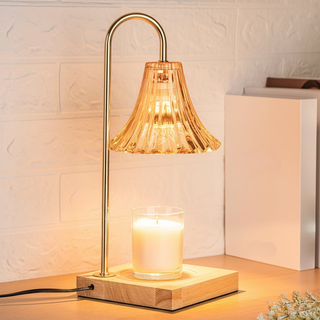 Elektrisk Duftlampe med Justerbart Lys og Sikker Voksopvarmning