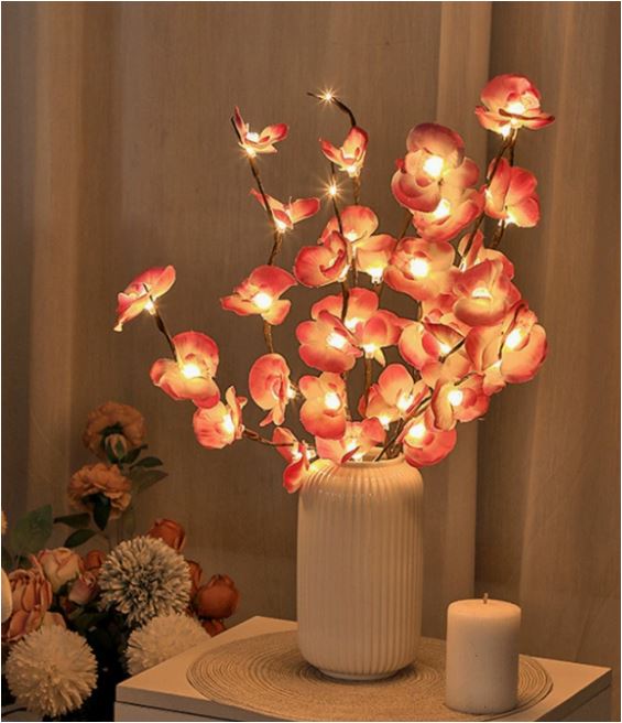 LED Lyskæde med Olivengren Design